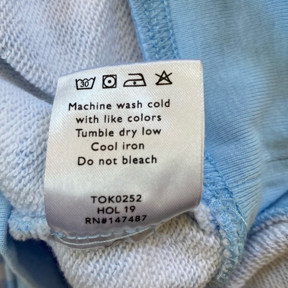 Draper James Natalie Sweatshirt Pullover Light Blue Gingham Size Small - Picture 6 of 10